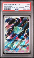 2025 Pokemon BULBASAUR MEGA EVOLUTION 133 PSA 8 with Guard
