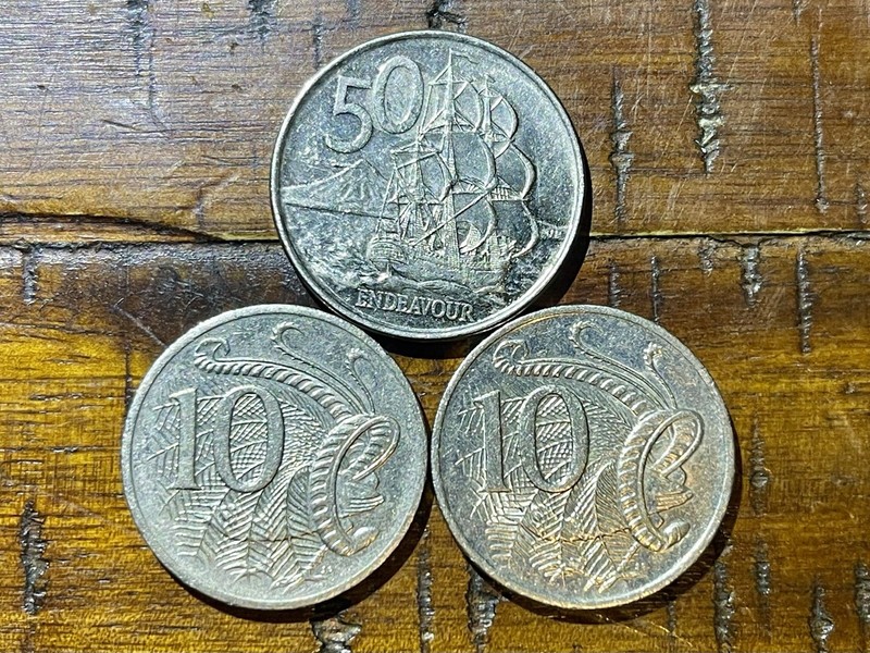Lot of 3 New Zealand 🇳🇿 & Australia 🇦🇺 Coins 2004 & 2006-Combined Shipping!