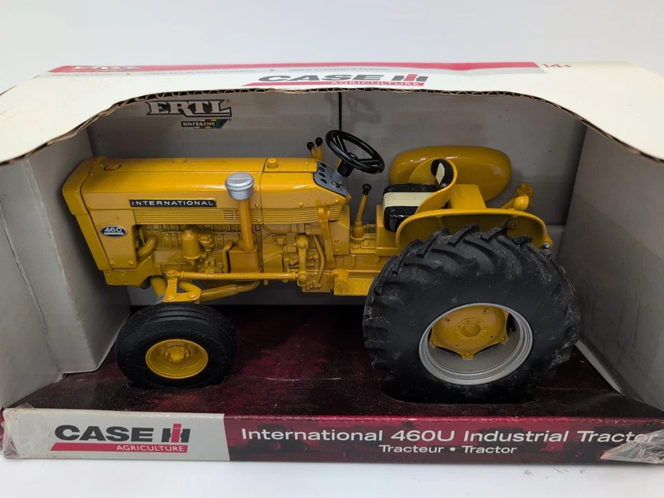 1/16 Ertl Farm Toy International Harvester 460U Industrial Yellow Tractor - Image 2 of 4