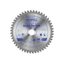  Faithfull TCT Circular Saw Blade Triple Chip Ground 216 x 30mm x 48T NEG FAIZ21