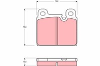 Bremsbelagsatz FÜR Porsche 911, Porsche 911 Targa - TRW GDB918