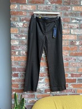 Atelier Gardeur Women's Brown Wool Trousers UK Size 16