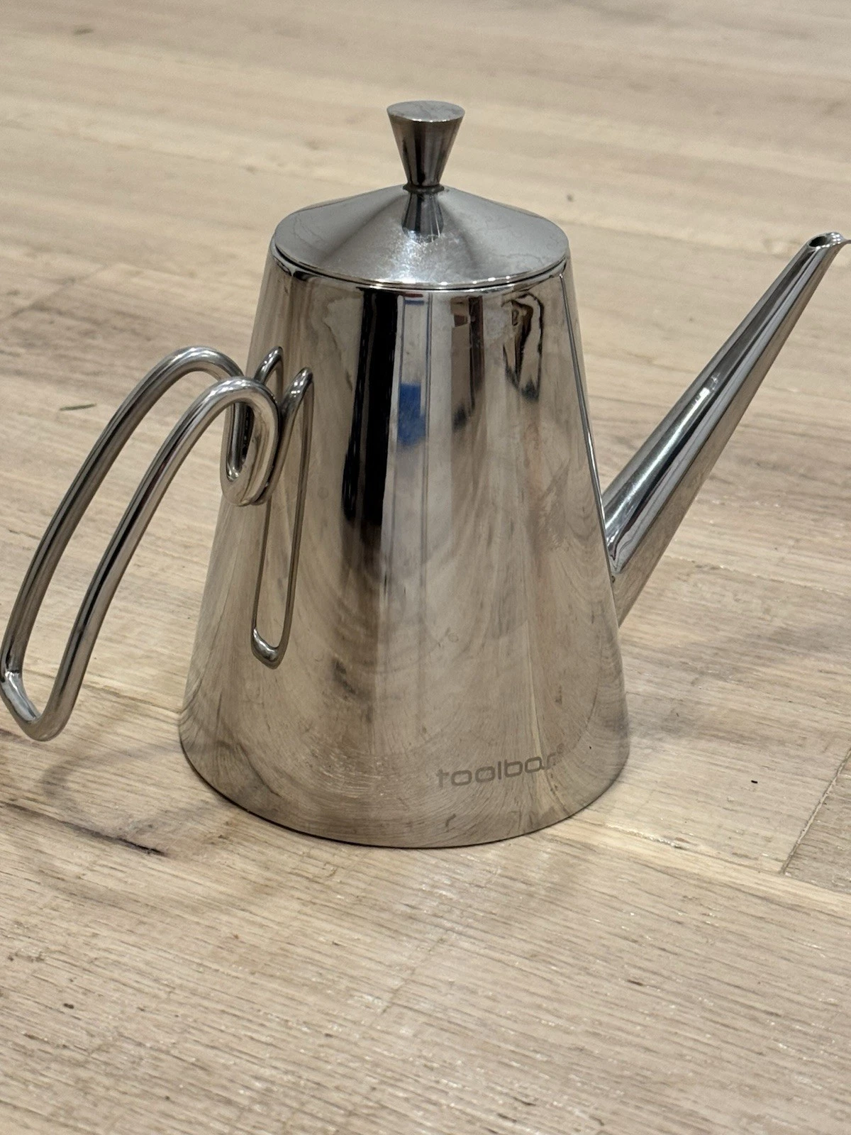 Toolbar Stainless Steel Oil Dispenser | Modern Olive Oil Vinegar Cruet Drip-Free