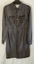 Jessica Simpson women's short grey long sleeve button up dress size XS
