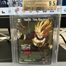 BGS 9.5 Dragon Ball  Championship 2019 "FINALIST"  Stamp VEGETA TIME REGULATOR