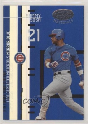 2005 Leaf Certified Materials Previews Mirror Blue 44/100 Sammy Sosa #LC-14 00em