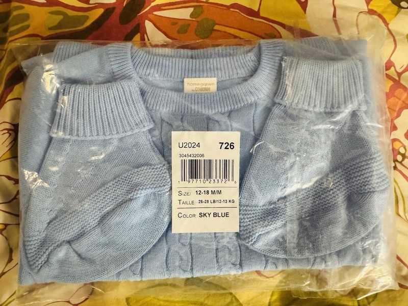 Homegrown By Gymboree 2-Piece Outfit With Booties 12 To 18 Months ￼