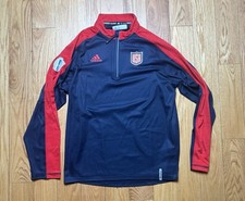 Adidas 1/4 Zip Pullover Mens M World Cup Hockey Team USA NHL Jacket Sweatshirt