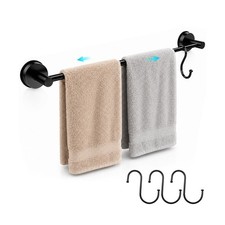 Adjustable Suction Cup Towel Bar   Towel Racks for Bathroom, 13.6-25 Inch,