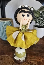 Mexican Frida Kahlo Doll Figurine CUTE Kids Room / Any Room Decor Sweet
