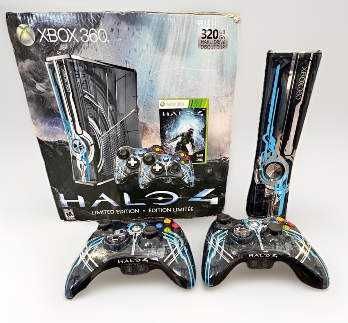 Microsoft Xbox 360 S Halo 4 Limited Edition 320GB Blue Console for 