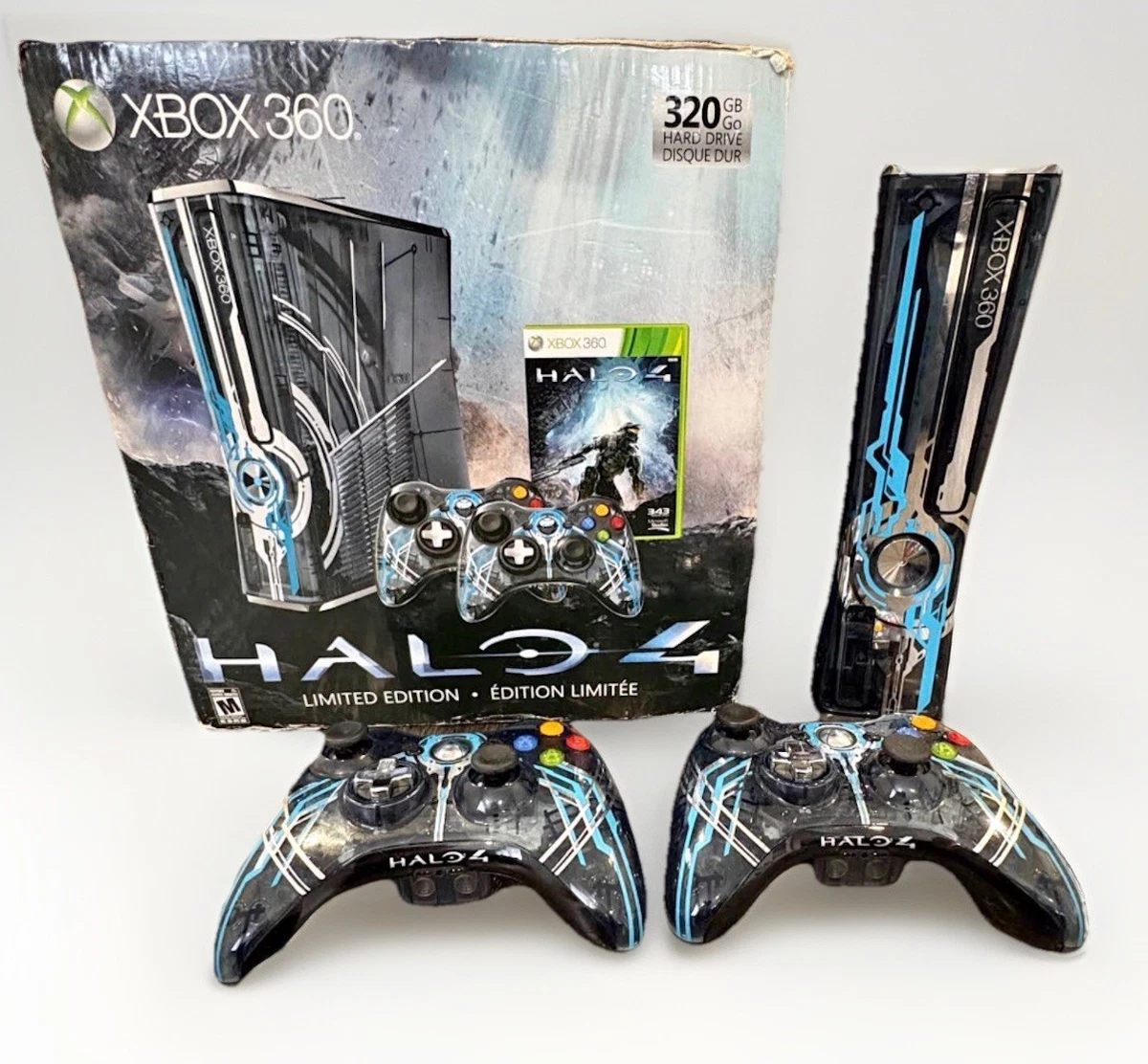 動作品 XBOX360S 本体一式 250GB + HALO REACH ヘイロー：リーチ 等 ソフト3本 まとめてセット Microsoft マイクロソフト【20 0 250GB Xbox 360) (Xbox [Xbox