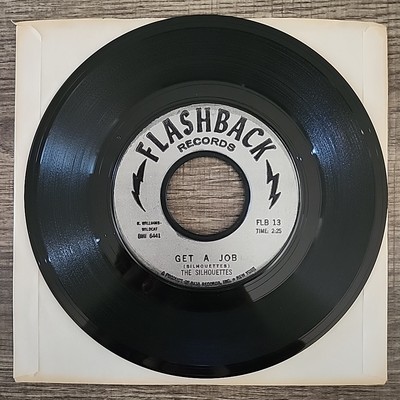 The Silhouettes Get A Job/I Am Lonely 7'' 45 RPM FLASHBACK Records FLB-13