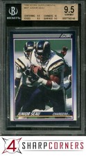 1990 SCORE SUPPLEMENTAL #65T JUNIOR SEAU RC CHARGERS HOF BGS 9.5