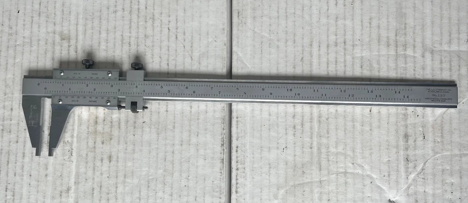 Starrett 12 inch Vernier Caliper for Outside & Inside Measurement (Model 123) - Image 3 of 4