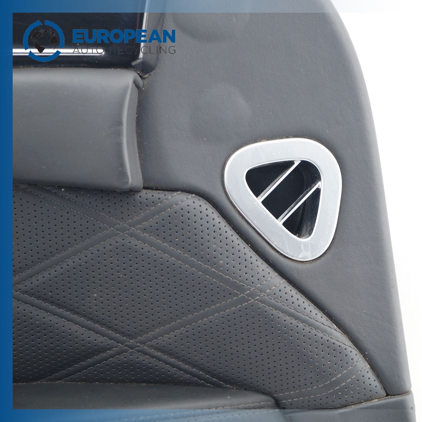 12-18 BENTLEY FLYING SPUR Left Drivers Side Black Front Door Trim Panel - OEM
