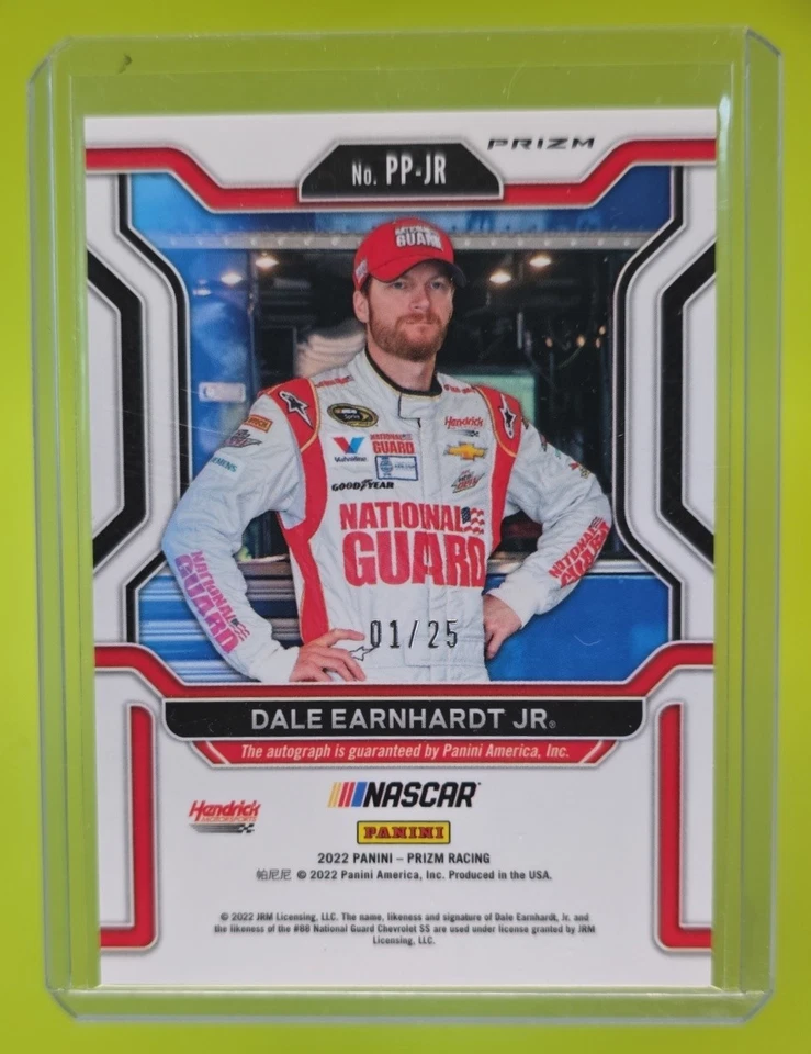 2022 Panini Racing Prizm Dale Earnhardt Jr Patented Penmanship RWB 01/25 - Image 2 of 4