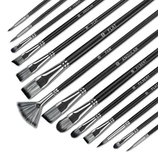 Paint Brushes 14PCS Set - Bougimal Professional Wood Paint Brush for