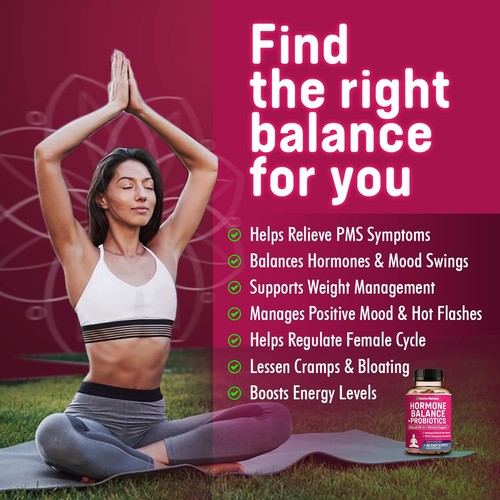 Equilibrio Ormonale + Probiotici per Donna - Menopausa Naturale, Gestione del Peso... - Foto 3 di 8
