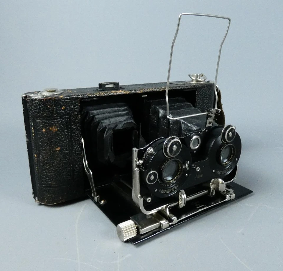 Cámara estéreo Wallace Heaton Zodel de colección de Ihagee c1930 #5478 Foto 4 de 4