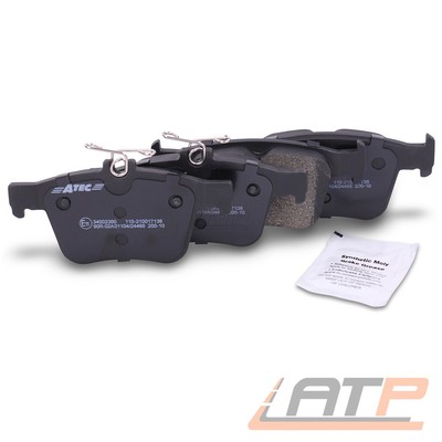 SATZ BREMSBELÄGE HINTEN FÜR VW GOLF 7 PASSAT 3G TIGUAN TOURAN T-ROC