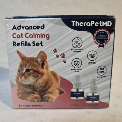 TheraPetMD Advanced Cat Calming Refills Set 2 Refills 60 Day Supply New Sealed
