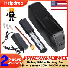 36V 48V 52V 20Ah Ebike Lithium Battery for 200W-2000W Electric Bike Key Lockable