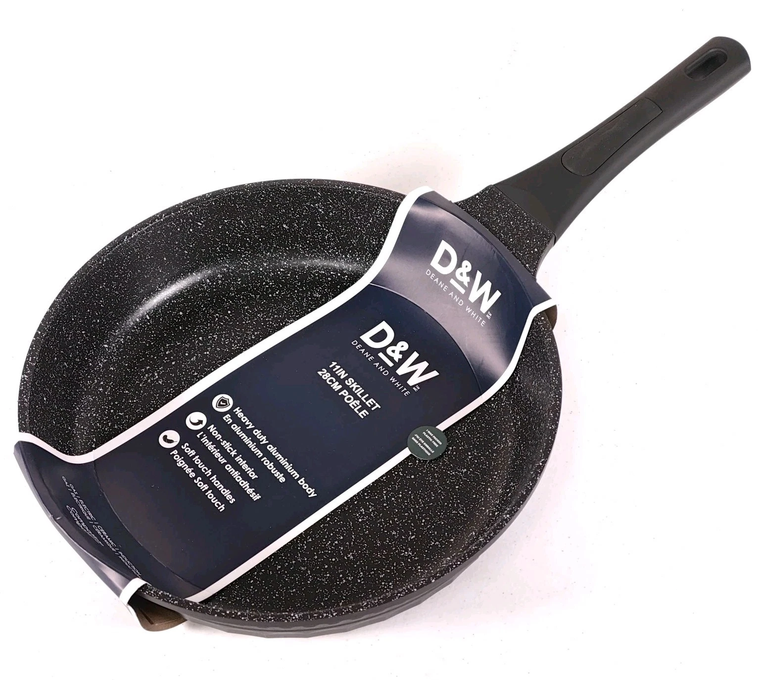 D&W Frying Pan 11" Inch Nonstick Skillet Black Deane & White Premium Cookware