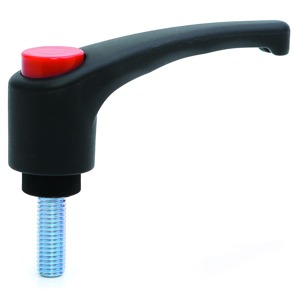 Oem Feststellgriff - M5x20 - Verstärkter Nylon - Ergonomisch - Schwarz Mit Rotem Kappen 5056116817983 - Image 2