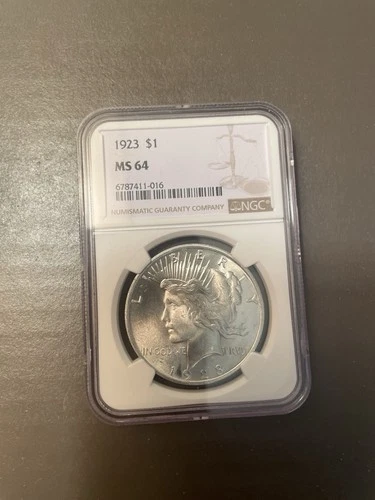 1923 Peace Dollar MS64