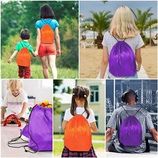 6 Drawstring Backpack String Bag Sack Bag Cinch Gym Bag Storage Backpack for Gym