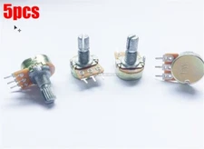 5Pcs Rotary Potentiometer 100K Ohm Panel Pot B100K 15Mm Linear Taper Ic New yi