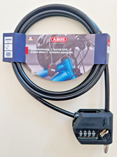 Abus 185 cm Stahlkabelschloss 8mm Spezialsicherung Zahlenkombination Helmschloss