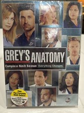 Grey's Anatomy: The Complete Ninth Season 9 (DVD 2012 Box Set) Slipcover NEW