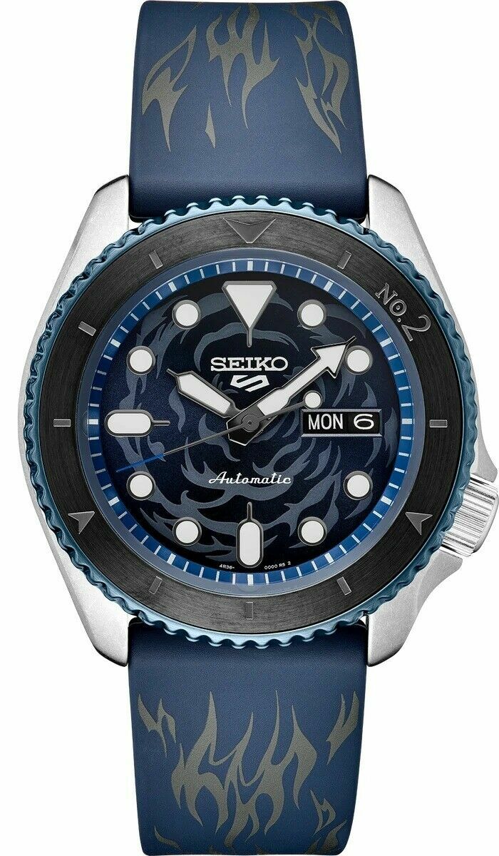 Seiko Men Sports Automatic Blue Rubber Strap Limited Edition