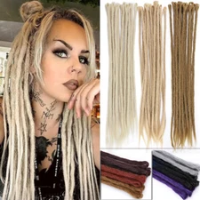 Synthetic Dreadlocks Extensions Men Women Crochet Dread 100% Handmade Hairpieces