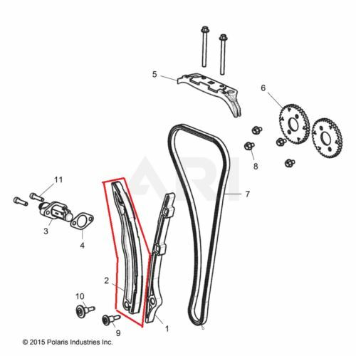 NEW OEM POLARIS RZR 1000 TIMING CHAIN GUIDE SLIDER SLIDE | eBay