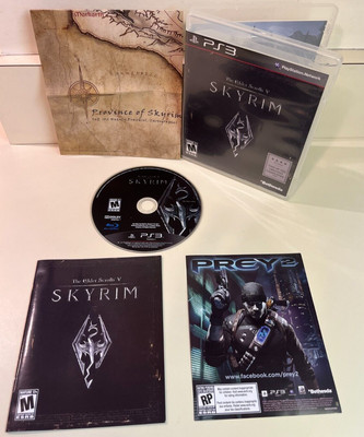 The Elder Scrolls V: Skyrim PlayStation 3 PS3 CIB Complete, Manual, Map ...