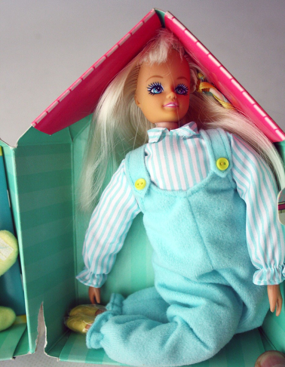 Rare Vintage 90's Sindy Soft Plush Doll & Teddy + Greek Stories