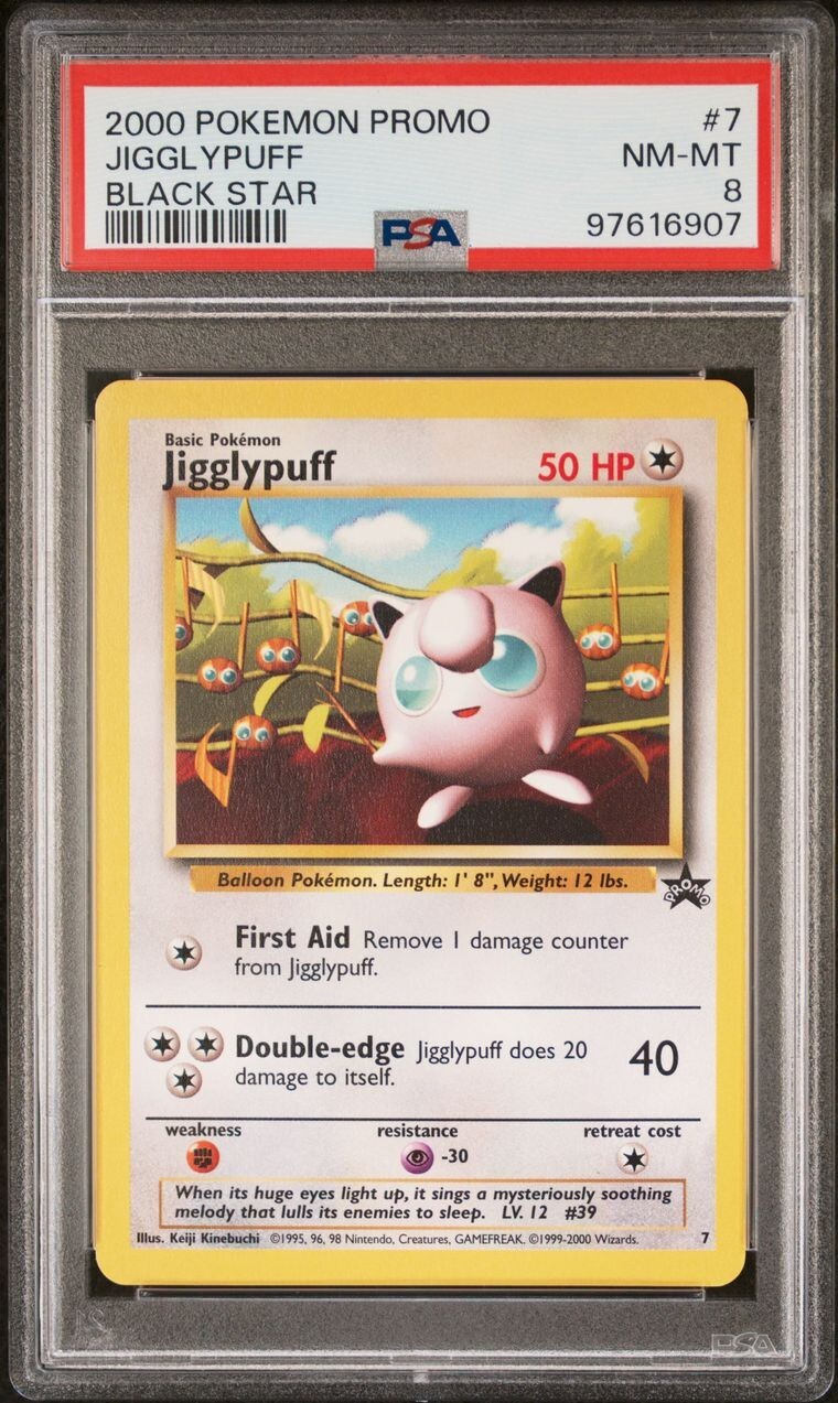 2000 Pokemon Black Star Promo #7 - PSA NM-MT 8 - JIGGLYPUFF