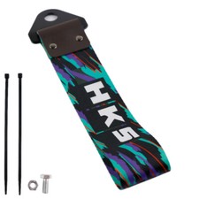 1x Hks Jdm Graffiti Car Trailer Tow Rope Towing Hook Strap Decoration Only 1x Hks Jdm Graffiti Car Trailer Tow Rope Towing Hook Strap Decoration Only