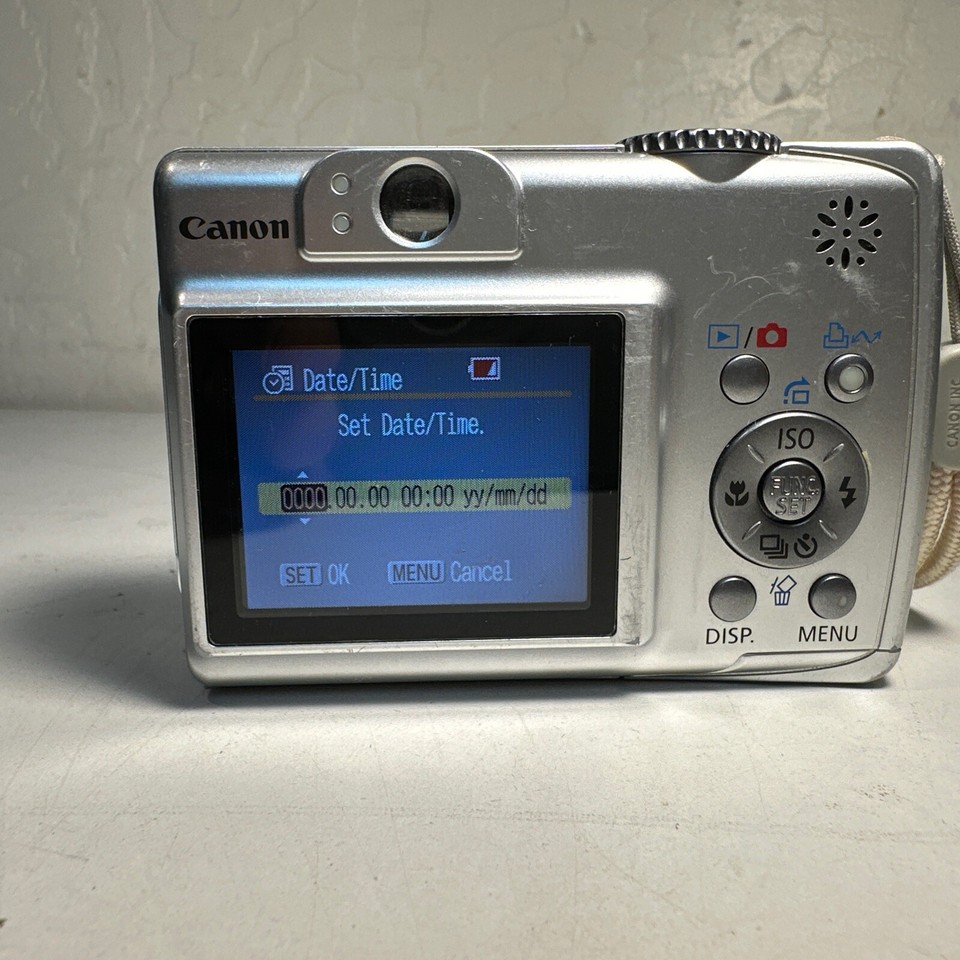 Canon PowerShot A550 7.1 MP Digital Camera 4x Optical Zoom Silver eBay