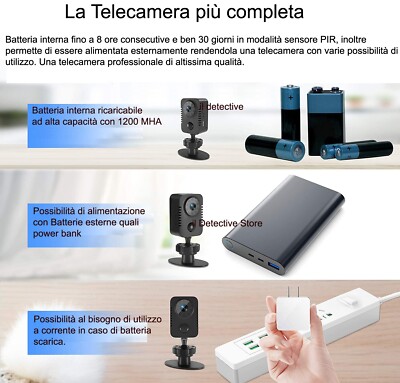 Mini Telecamera IP Wireless Con Visione Notturna A Infrarossi Rilevamento Del Movimento Alta Definizione 1080p E Basso Consumo Energetico 90512851 - Foto 4