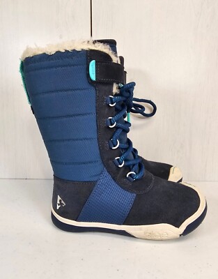Plae Jack WP Kids Shoes Blue Lined Waterproof Insulated Snow Boots