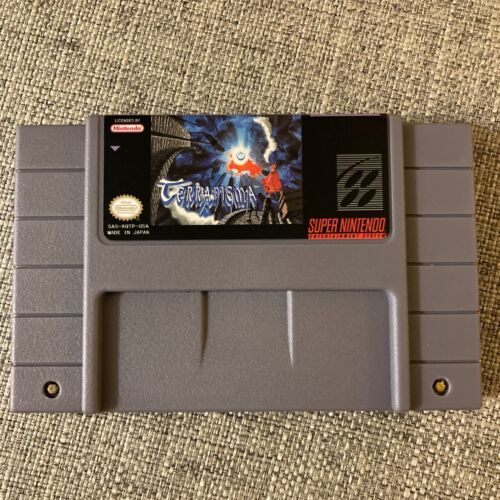 Chariot de jeu Terranigma SNES 16 bits Rom USA NTSC anglais - Photo 1/4