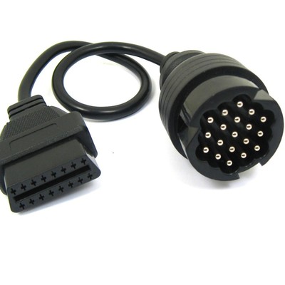 19 Pin To 16 Pin Obd2 Obdii Cable Adapter Car Diagnostic Connector