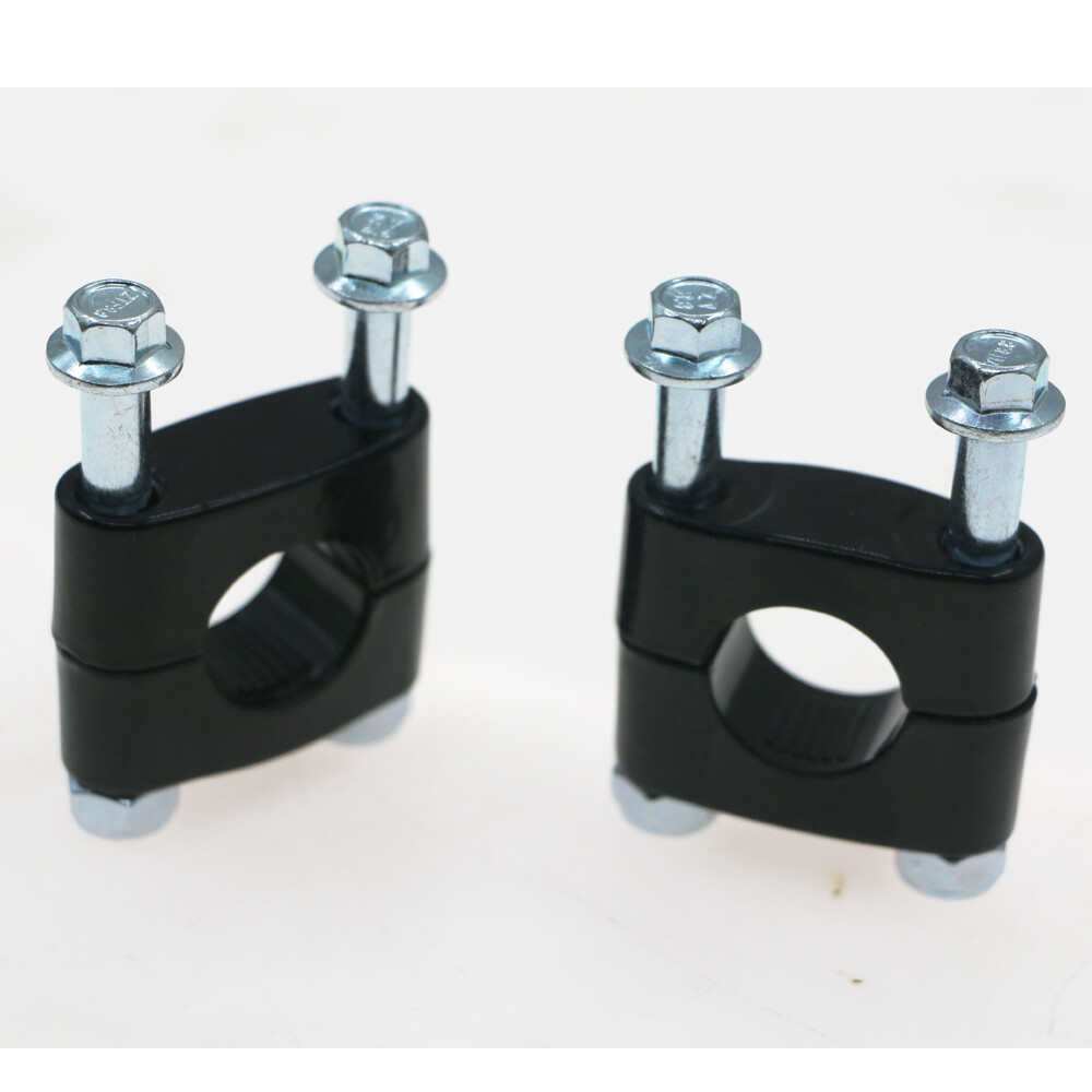 Pair 7/8 Handlebar Risers Bar Mount Clamp 22mm For ATV Quad Pit Dirt ...