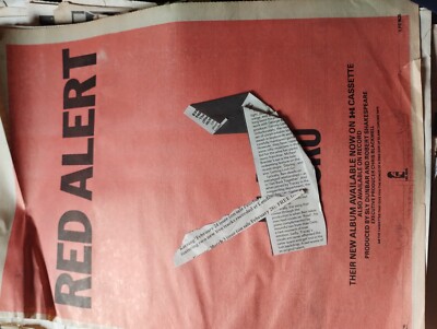 Sk26 Epheera 1981 Pop Advert Black Uhuru Red Alert