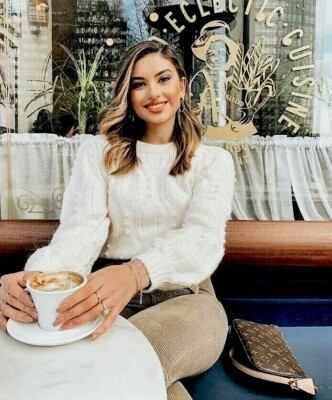 Zara Women Pearl Wool And Alpaca Blend Sweater Ecru 9598/023