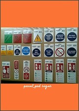 Self Adhesive Health & Safety Warning Signs Safety Fire Door Caution Protection